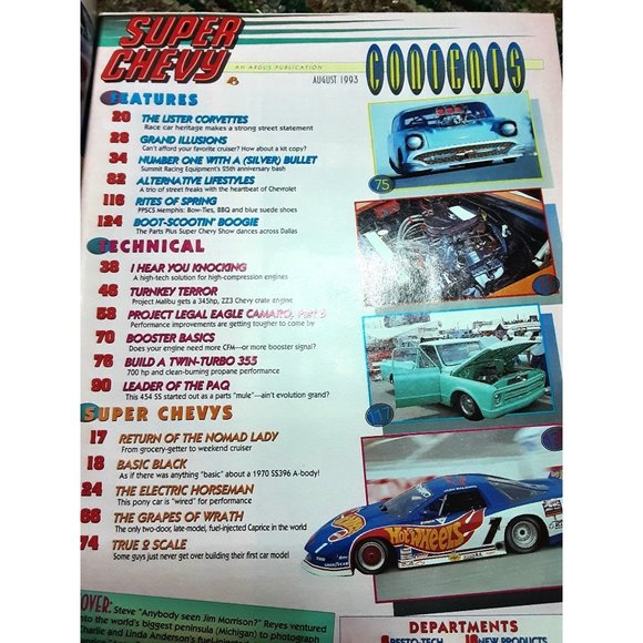 Super Chevy Magazine August 1993 57 Chevy Pro Mod - Picture 2 of 2